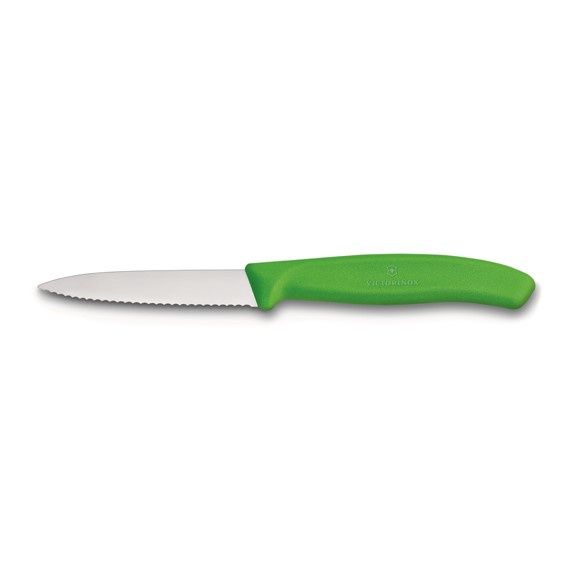 Victorinox Swiss Classic Serrated Paring Knife, Colour: Green