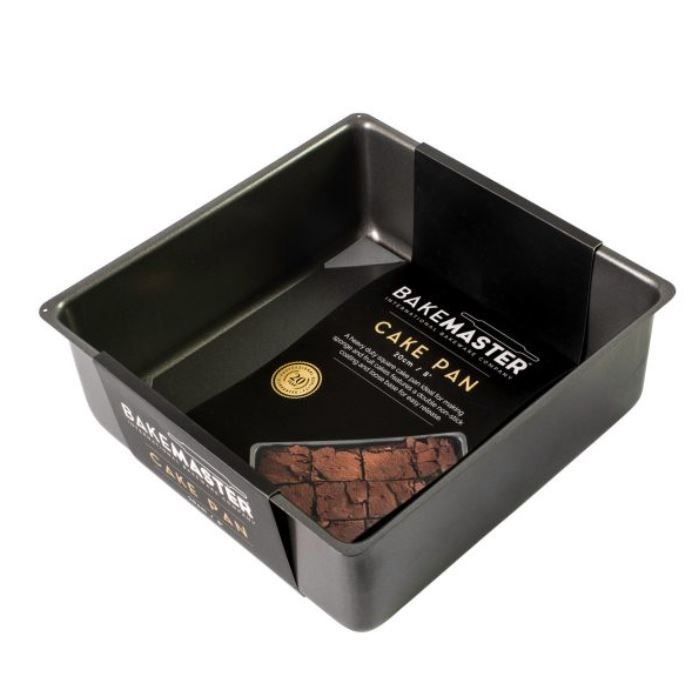 Bakemaster Square Cake Pan Loose Base, Size: 20x7cm