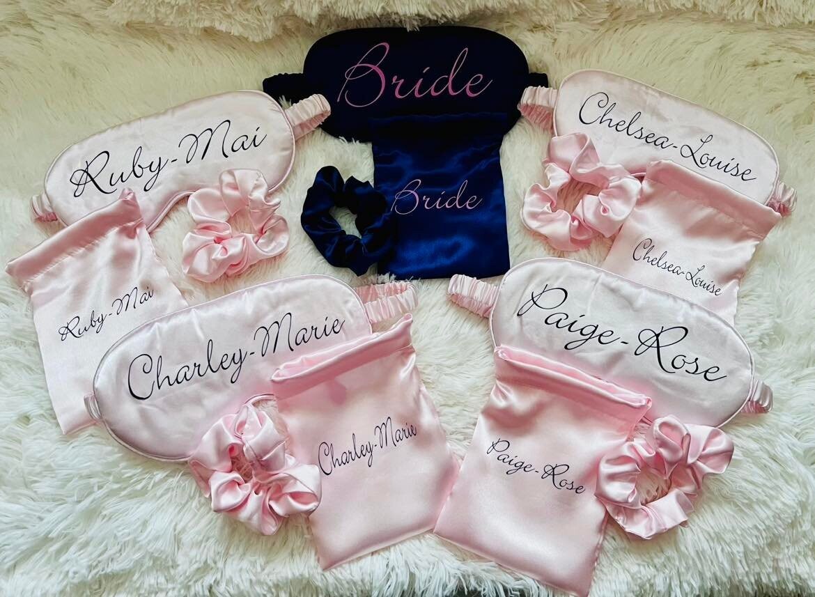 Bridal Party Eye Mask Set