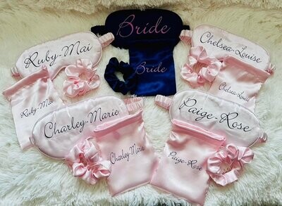 Bridal Party Eye Mask Set