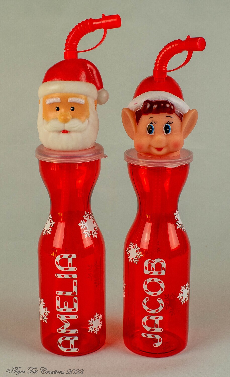 Elf/Santa Drinking Bottle | Personlised Elf Bottle | Personalised Santa Bottle