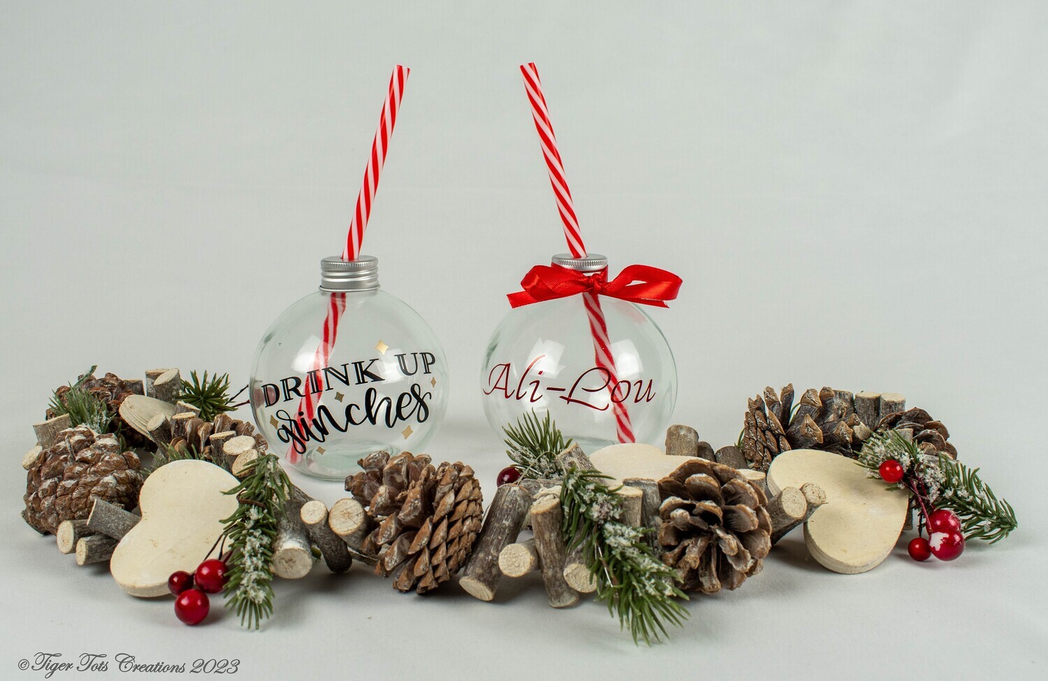 Glass Drinking Bauble | Drinking Bauble | Christmas Drink | Personalised Drinking Bauble
