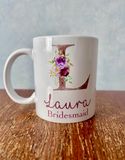 Floral Letter Mug