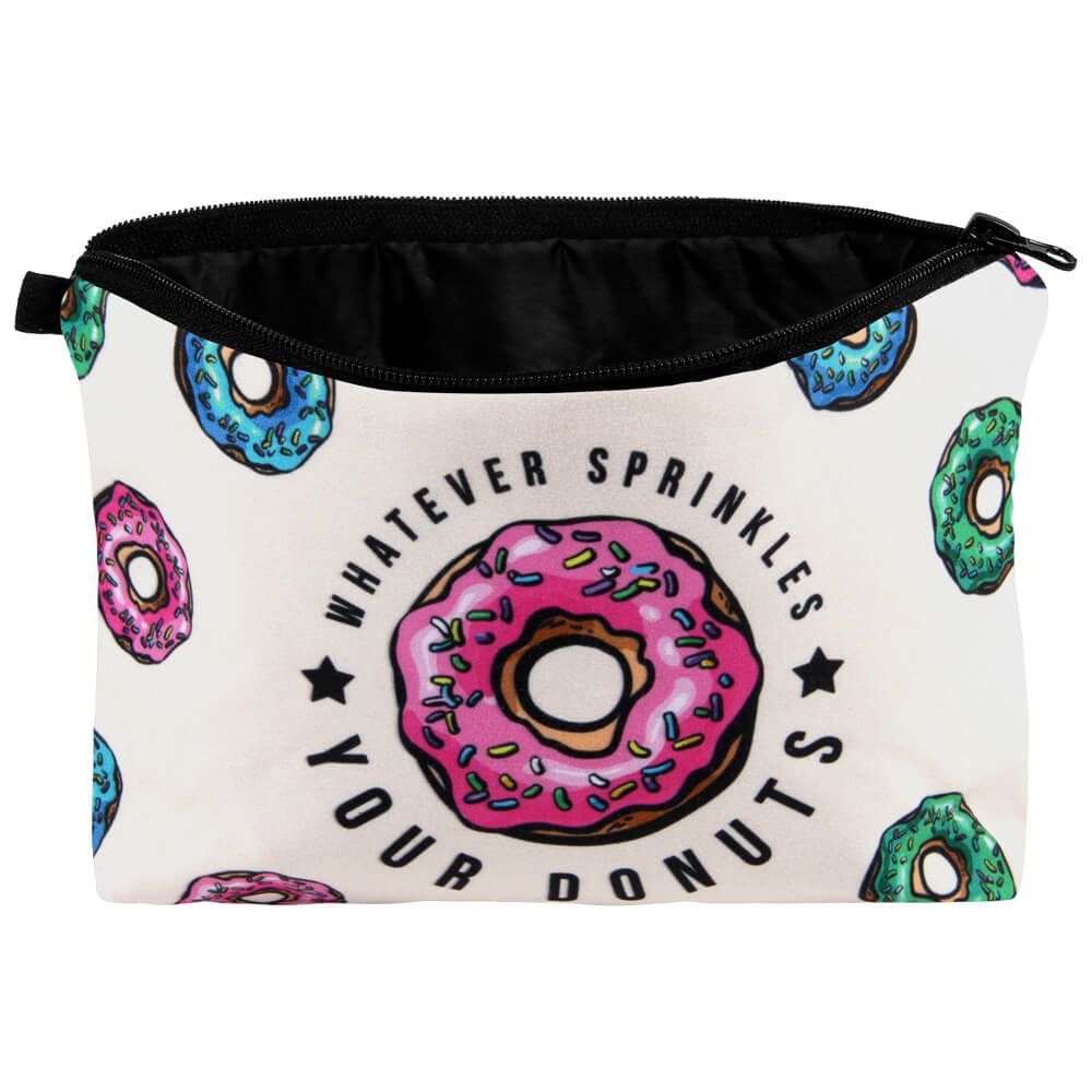 Kosmetiktasche "Whatever Sprinkles Your DONUTS" - Bunt
