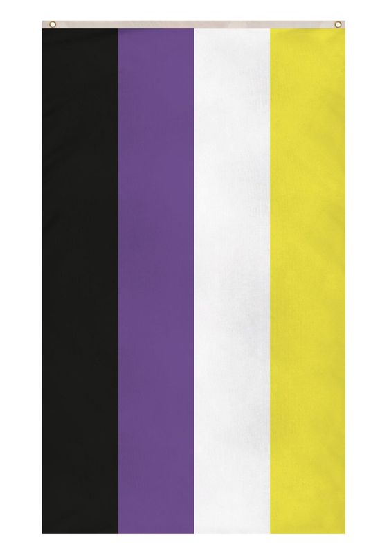 Nonbinär Flagge, Fahne, Nonbinary Flag - (90x150cm) - Pride Flagge Nonbinär Flagge, Fahne, Nonbinary Flag - (90x150cm) - Pride Flagge
