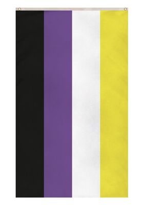 Nonbinär Flagge, Fahne, Nonbinary Flag - (90x150cm) - Pride Flagge Nonbinär Flagge, Fahne, Nonbinary Flag - (90x150cm) - Pride Flagge