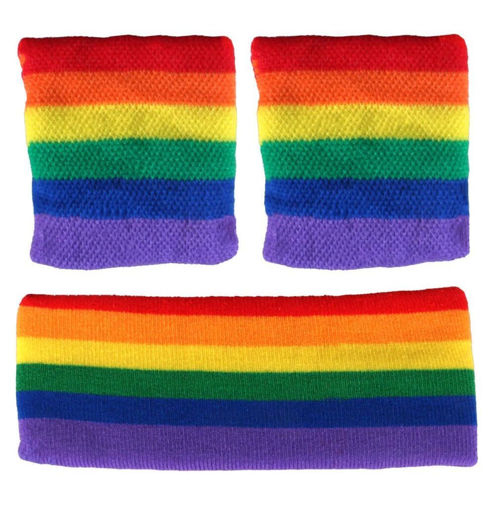 Schweißband, Kopfband Set,    LGBTQ+  Rainbow - Pride Beauty