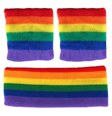 Schweißband, Kopfband Set, LGBTQ+ Rainbow - Pride Beauty Schweißband, Kopfband Set, LGBTQ+ Rainbow - Pride Beauty
