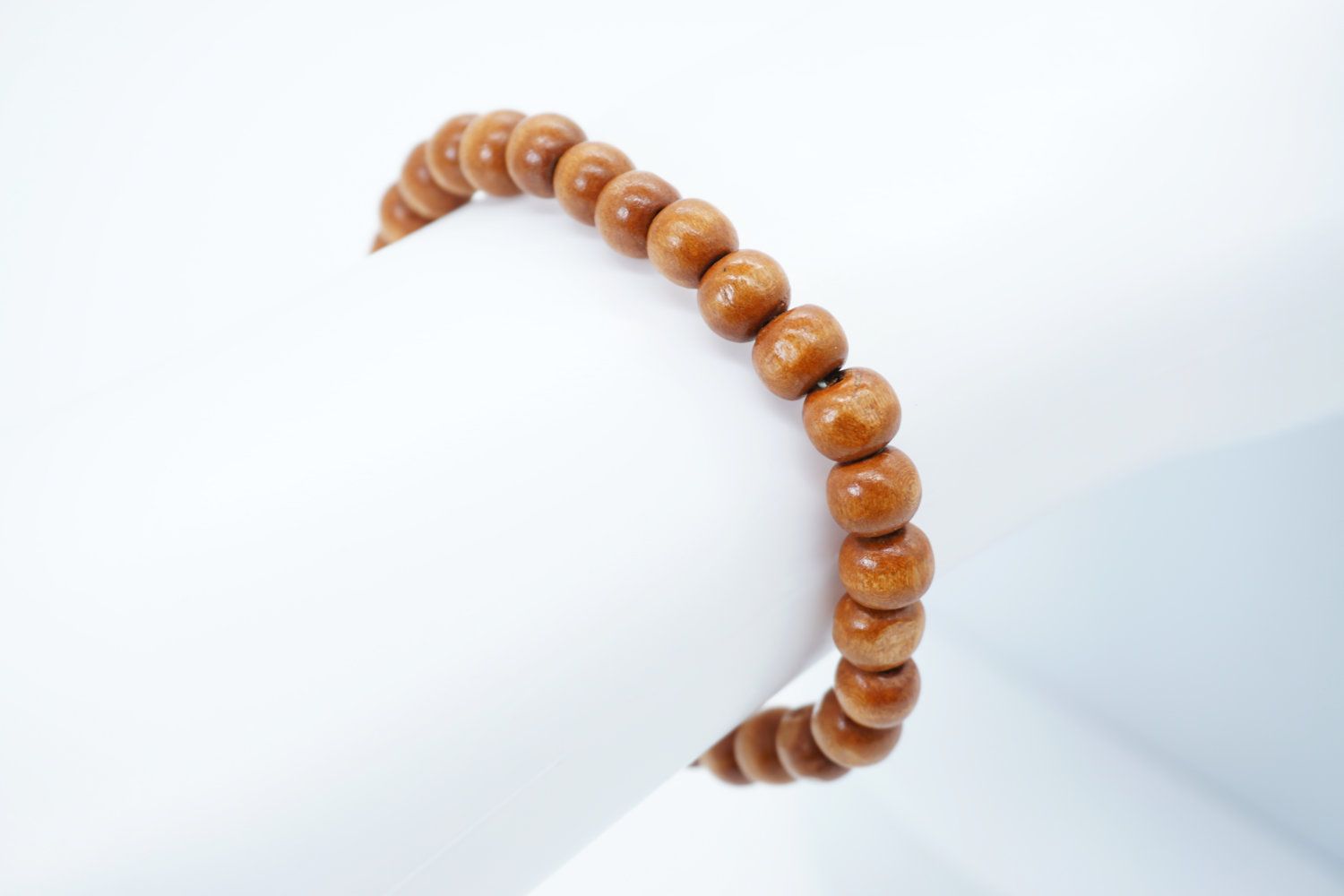 Timber-Pearl Armband, Rustikale Holzperlen - Naturlook Pride