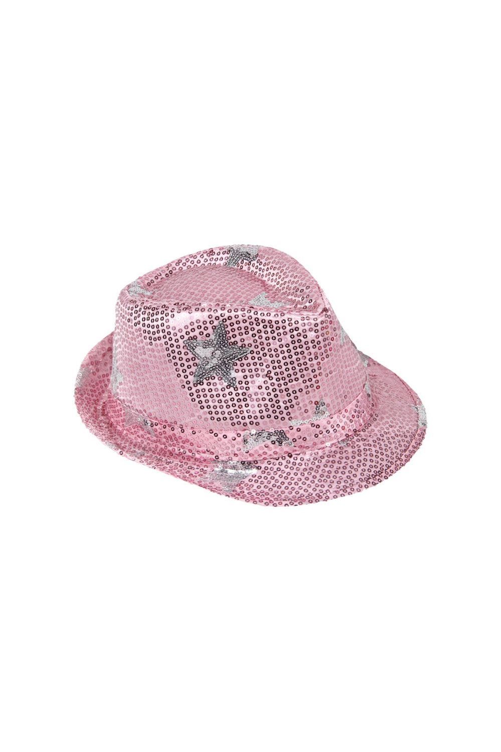 Trilby Hut mit Rosa Sternen - Unisex, Pride Fashion Accessoire