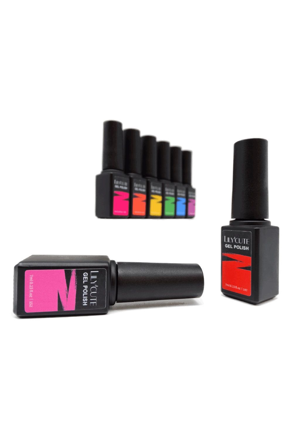 Nagellack,Fingernagellack -  8er Set je 7ml, in den Regenbogenfarben - Pride Beauty