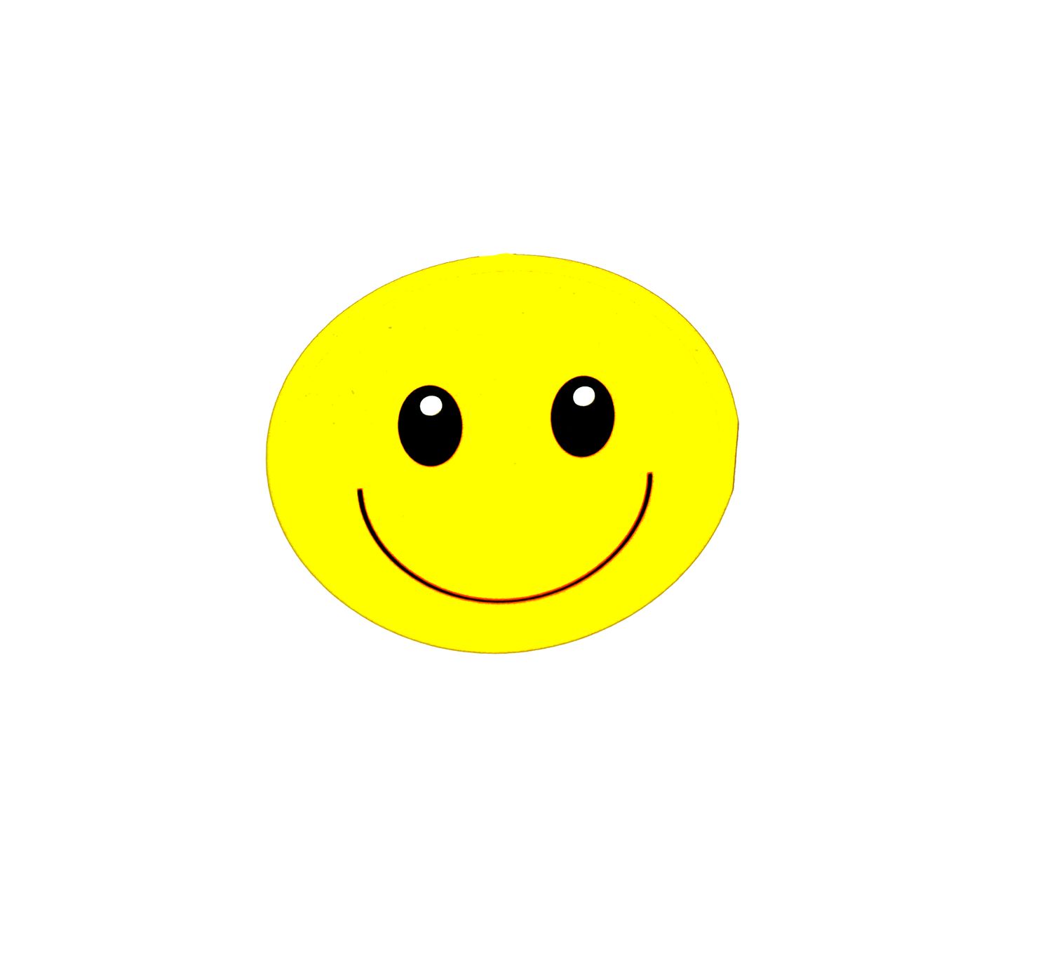 Emojicon "Smile" Sticker, Gelb Schwarz - Frei Kombinierbar #271*