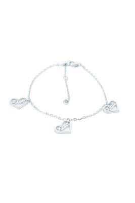 Zeig deine Liebe mit unserem handgefertigten Armband! Drei Herz-Charms mit "LOVE"-Schriftzug. Jetzt bei Genderella® Pride Shop Deutschland shoppen!
