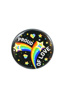 Button Button "Proud of Love" 40mm - Pride Anstecker