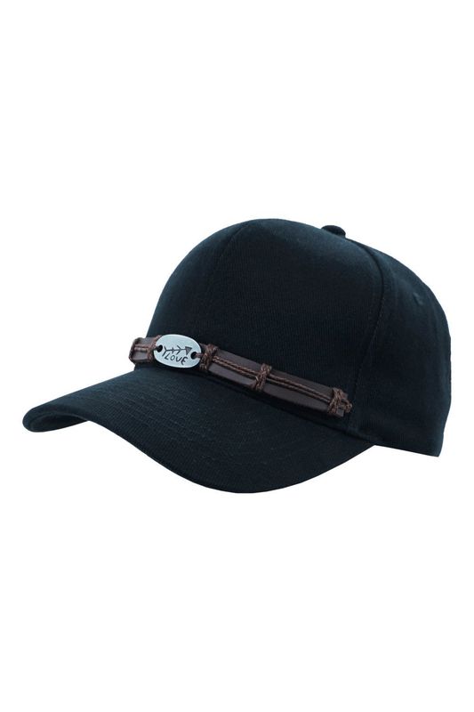 Cap, schwarz ,  Love Arrow Belt Applikation, Unisex - Pride Cap