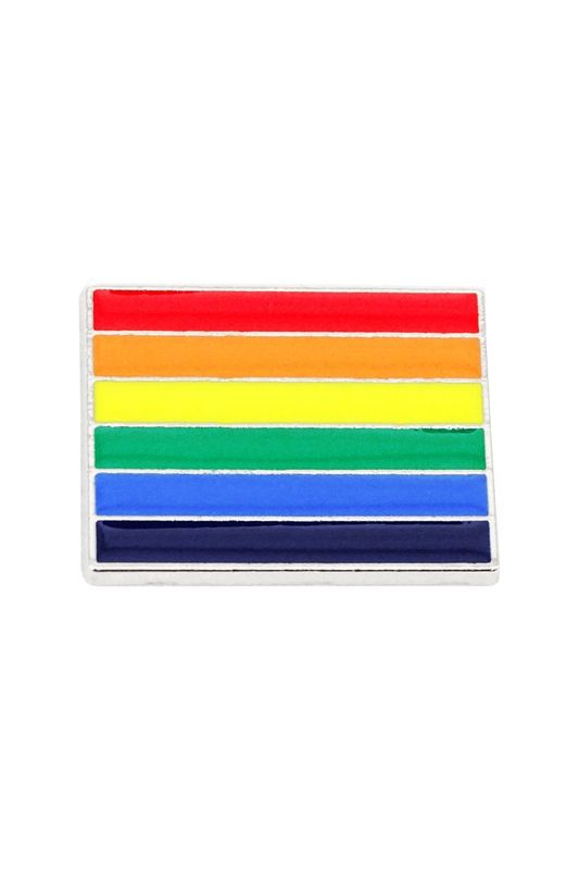 Pin "Flagge Rainbow klein" - Emaile Weißblech