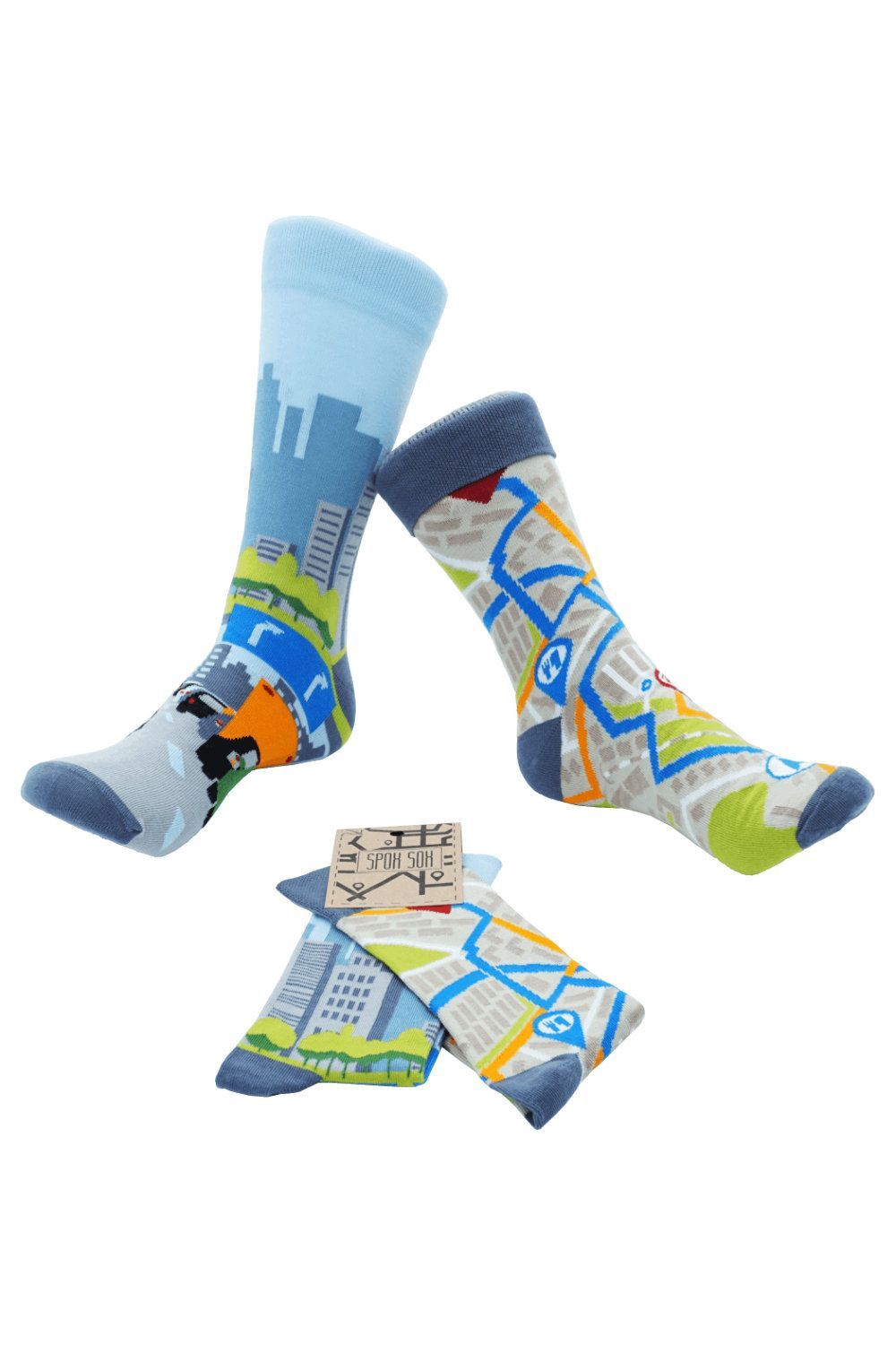 Unisex-Socken City-Pride, bunt - Pride-Fashion - 2er-Pack - (Gr. 40-43)