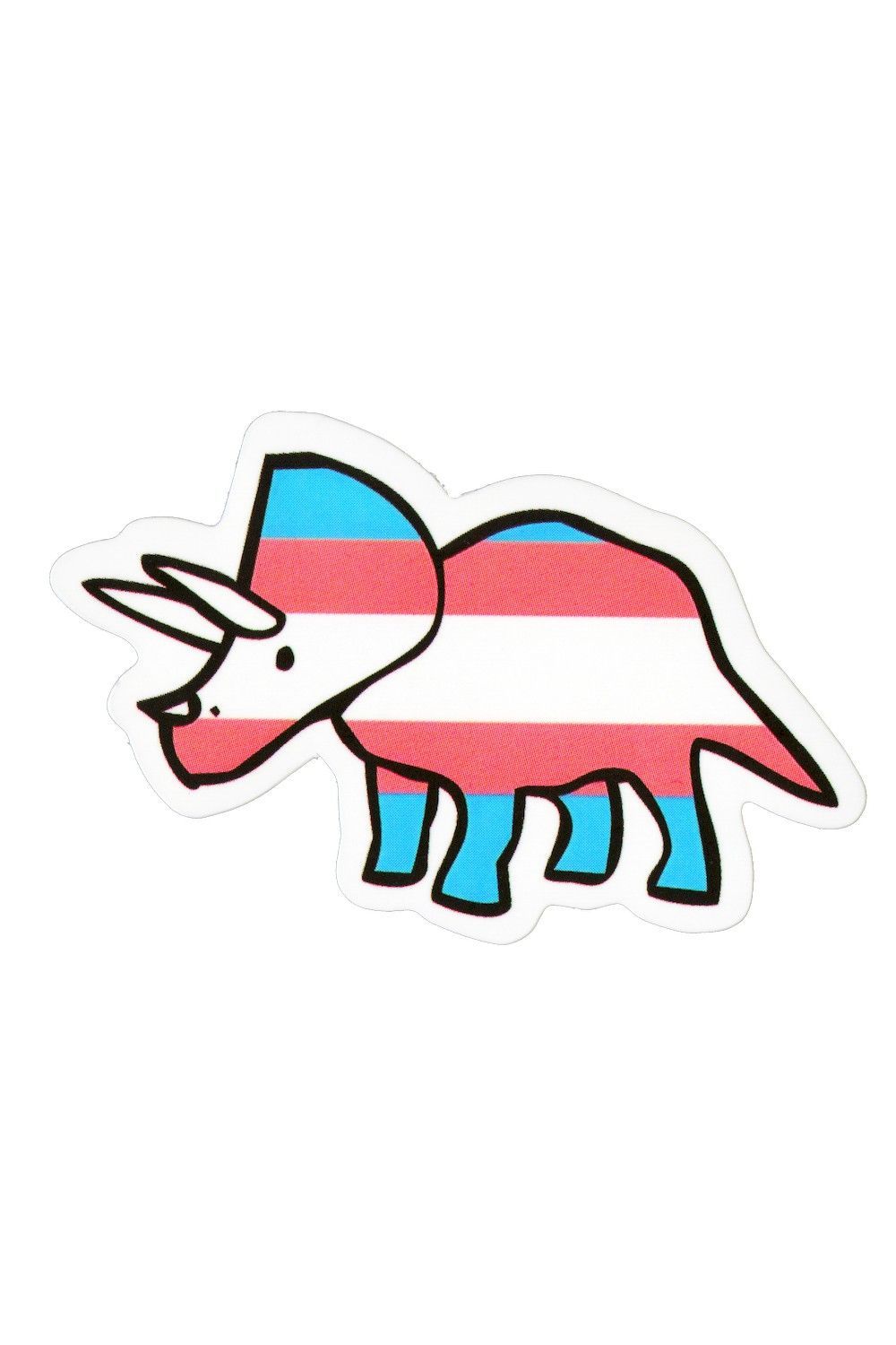 Sticker, Pride Trans Triceratops, Trans #149*