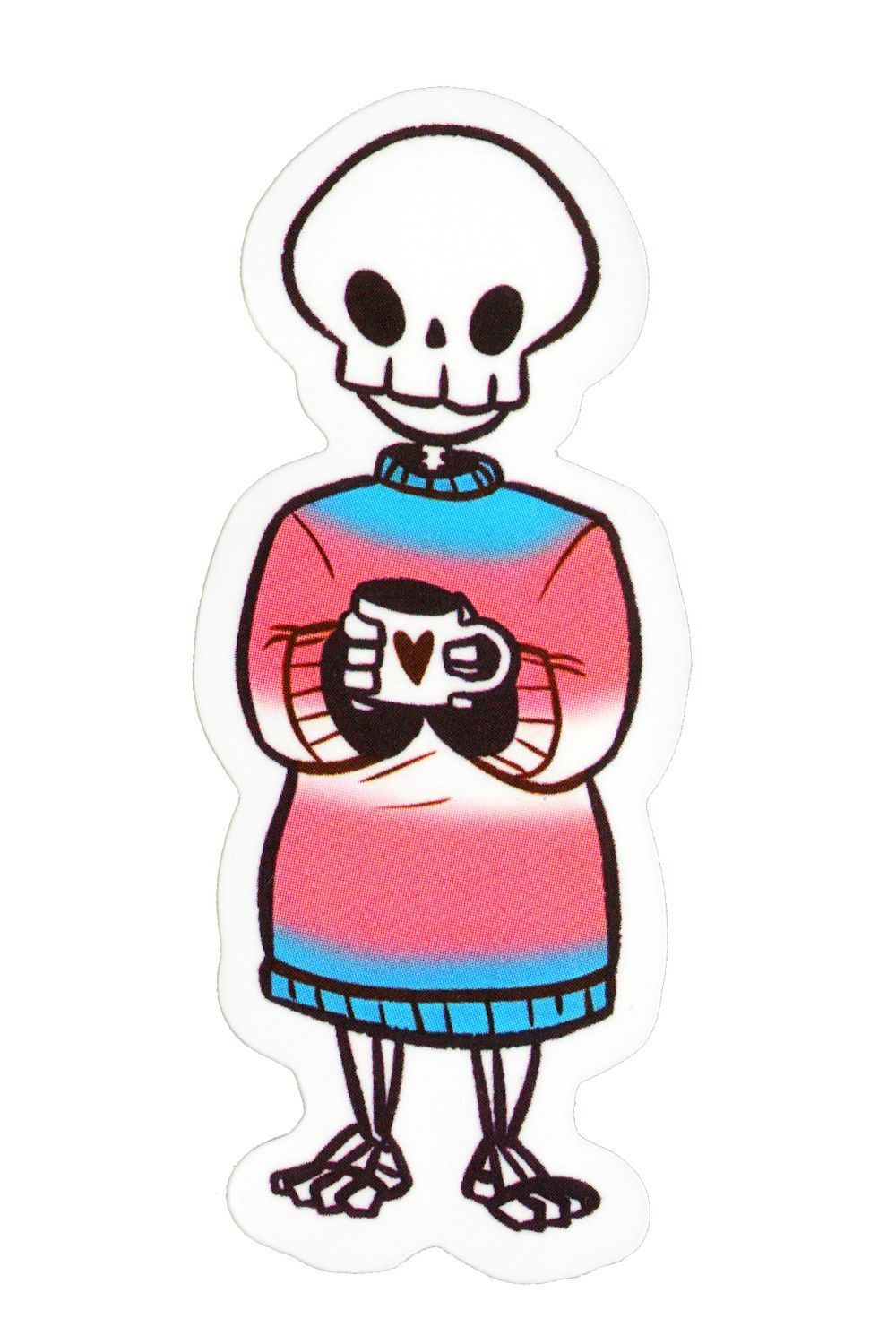 Sticker, Pride Trans Skeleton, Trans #150*