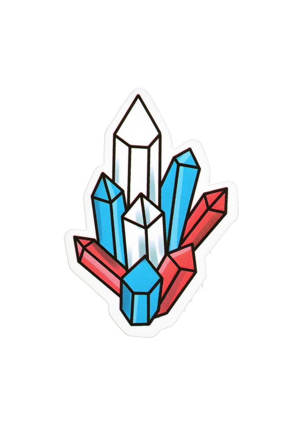 Sticker, Pride Trans Crystals, Trans #162*