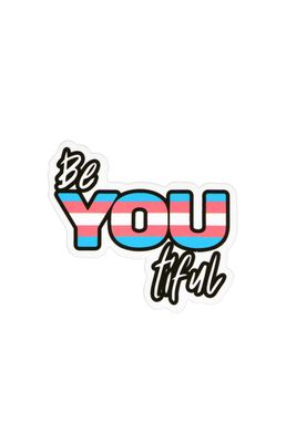 Sticker, Pride Trans Be You tiful, Trans #200* Sticker, Pride Trans Be You tiful, Trans #200*