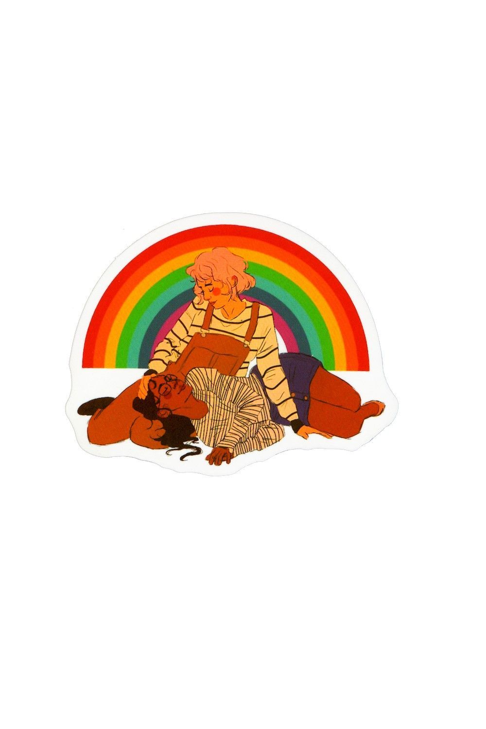 Sticker, Pride Rainbow with two Women, Pride #137*