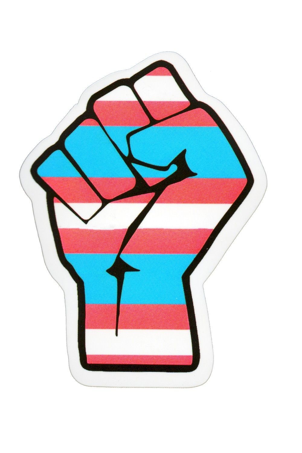 Sticker, Pride Trans Fist, Trans #171*