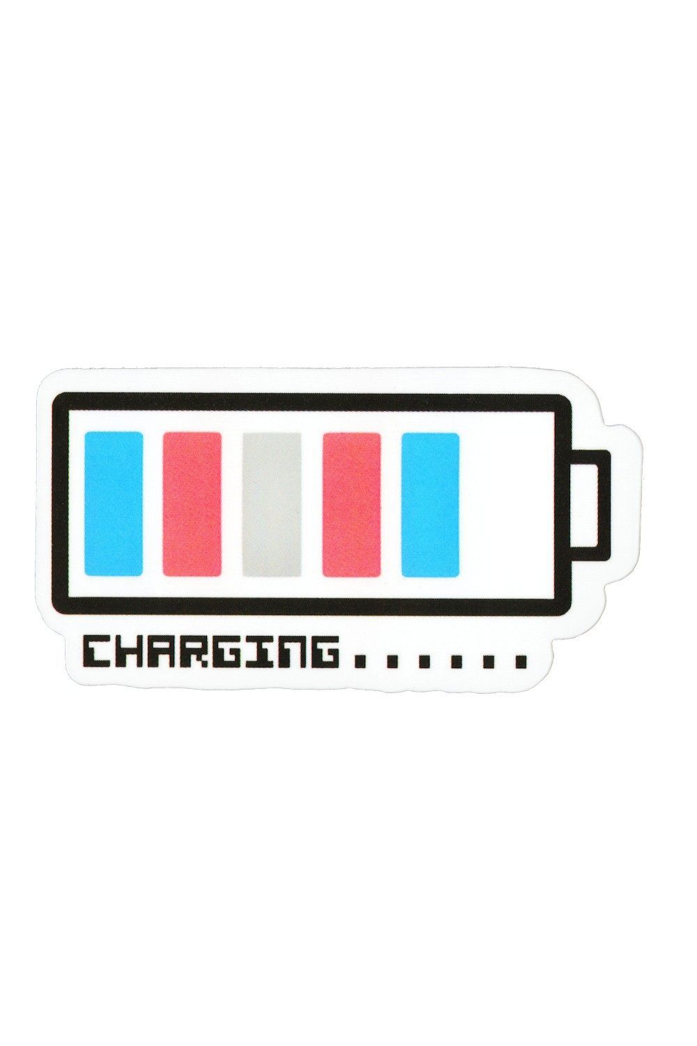Sticker, Pride Trans Charching Battery, Trans #147*