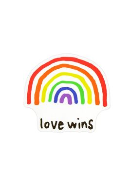 Sticker, Pride Rainbow Love Wins, Pride #85* Sticker, Pride Rainbow Love Wins, Pride #85*