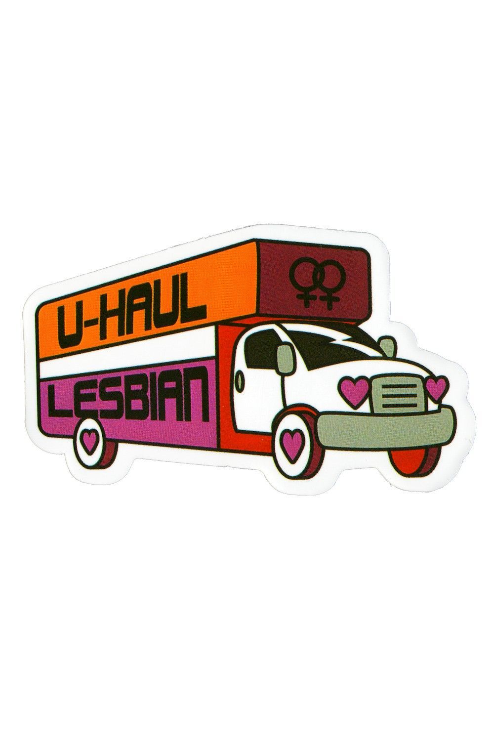 Sticker, Pride Lesbian U-Haul, Lesbian #39*