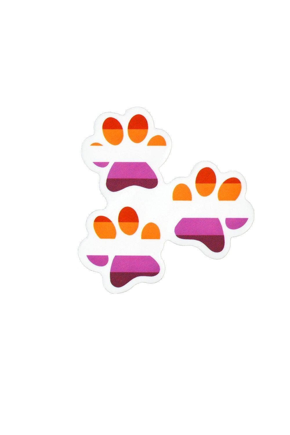 Sticker, Pride Lesbian Paws, Lesbian #67*