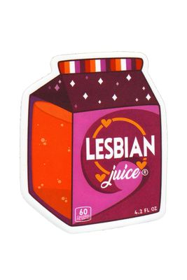 Sticker, Pride Lesbian Juice, Lesbian #35* Sticker, Pride Lesbian Juice, Lesbian #35*