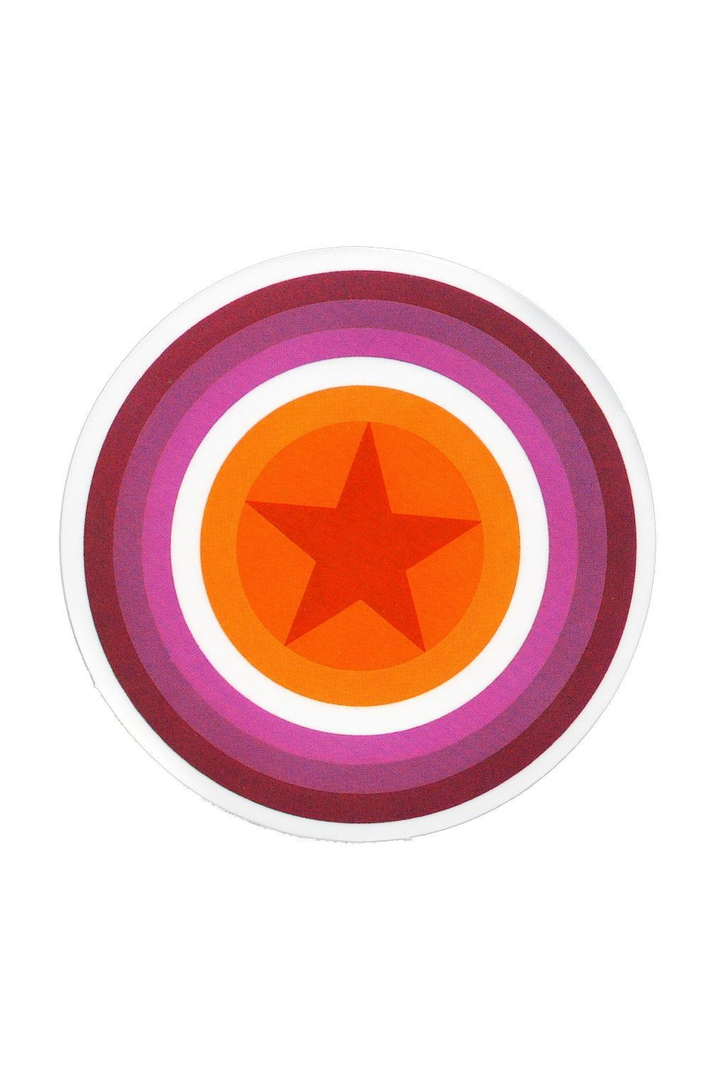 Sticker, Pride Lesbian Star Shield, Lesbian #59*