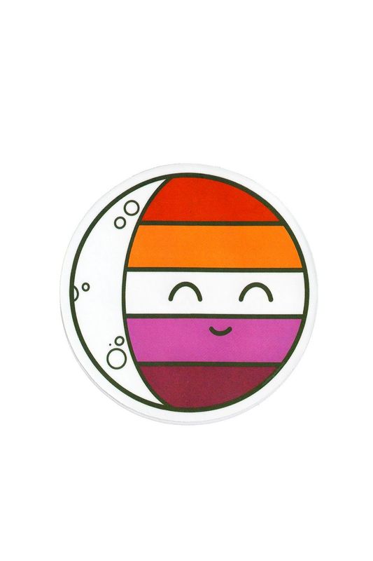 Sticker, Pride Lesbian Moon, Lesbian #57*