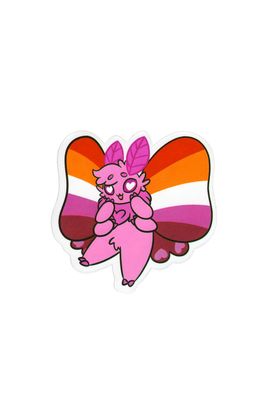 Sticker, Pride Lesbian Manga Butterfly, Lesbian #51* Sticker, Pride Lesbian Manga Butterfly, Lesbian #51*