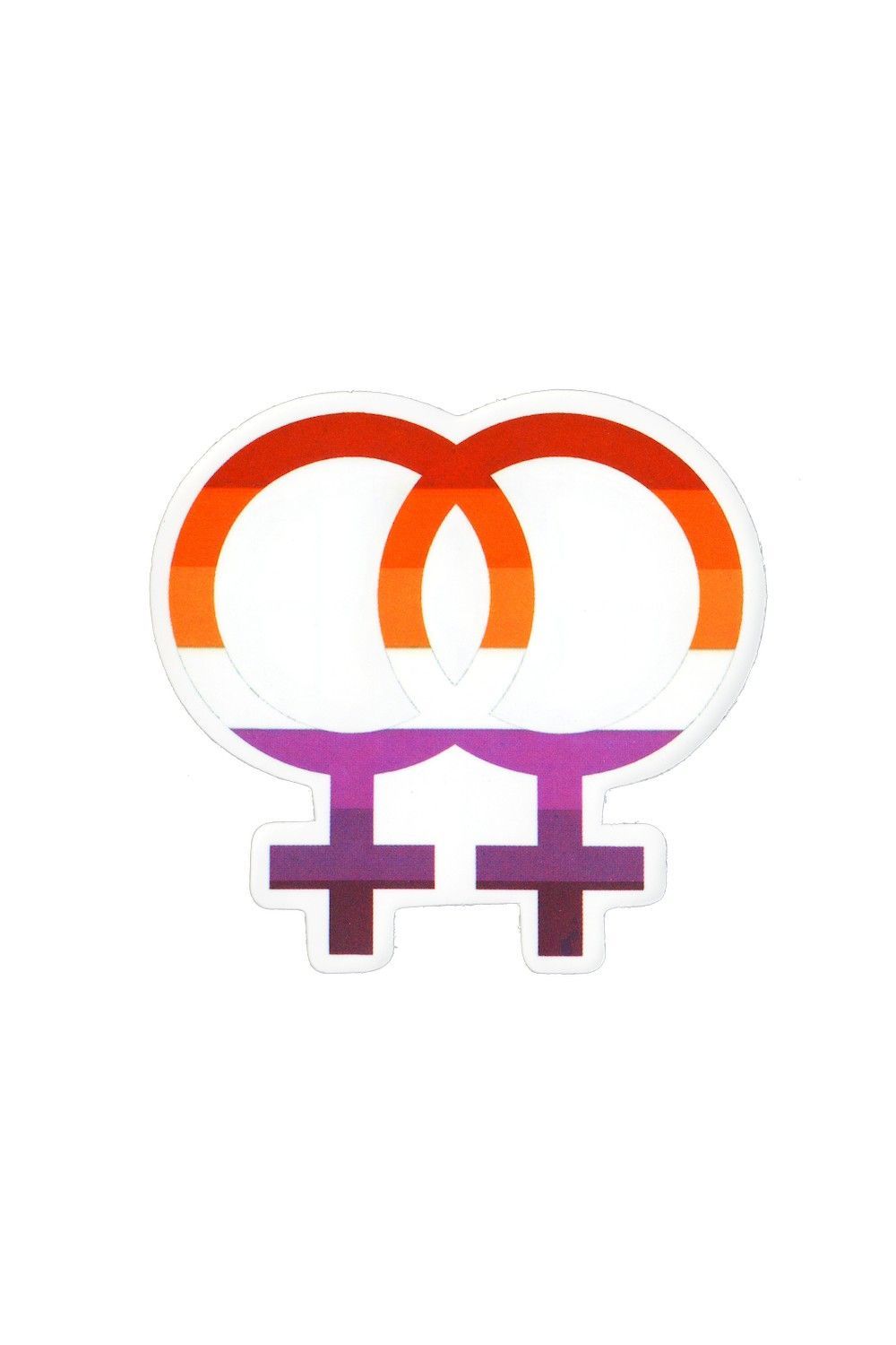 Sticker, Pride Lesbian Female Symbols, Lesbian #81*