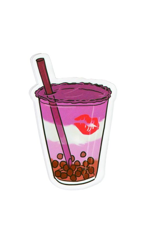 Sticker, Pride Lesbian Bubble Tea, Lesbian #33*