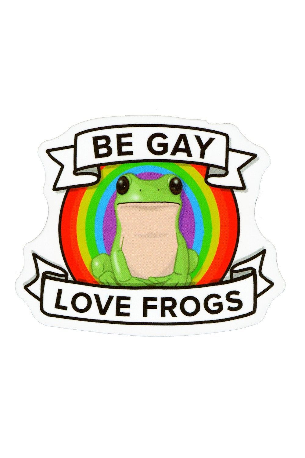 Sticker, Pride Frog Be Gay Love Frogs, Pride #112*