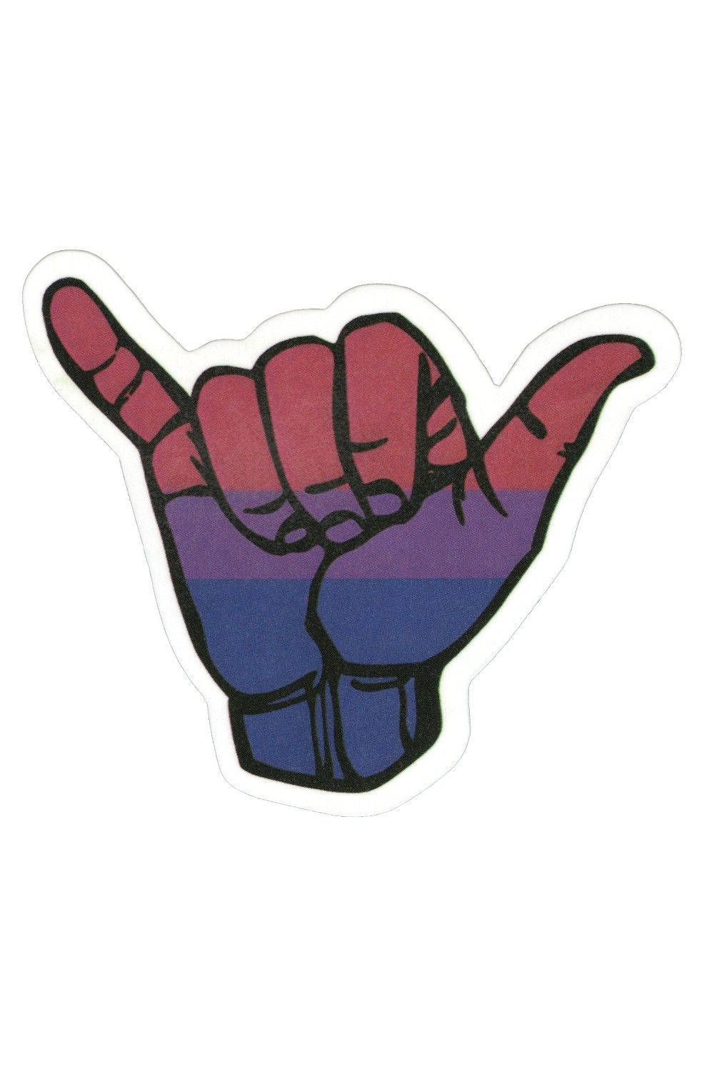 Sticker, Pride,Bi Shaka Sign, Bi #236*