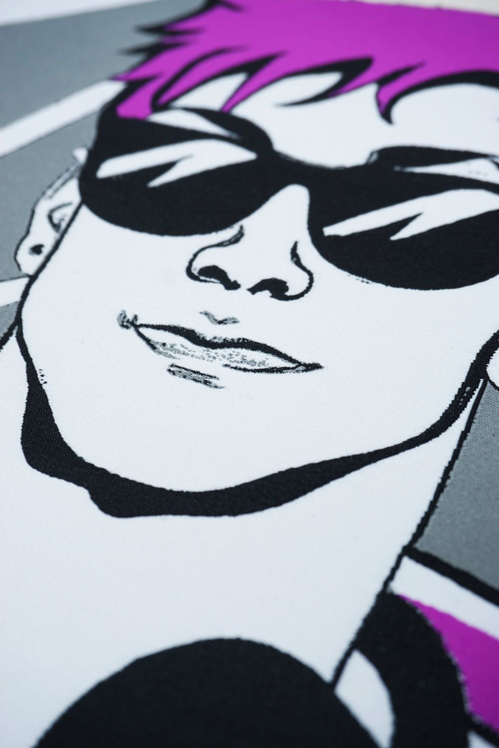 Design Tasche Cool Guy Sonnenbrille Lila Haare