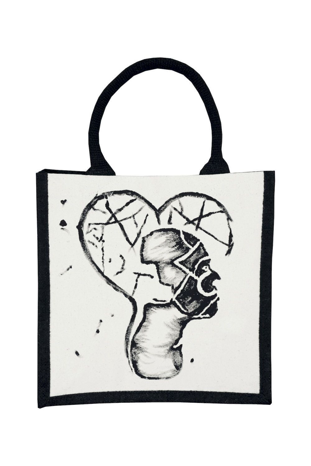 Design Tasche Lonely Heartbreak - Handbemalt