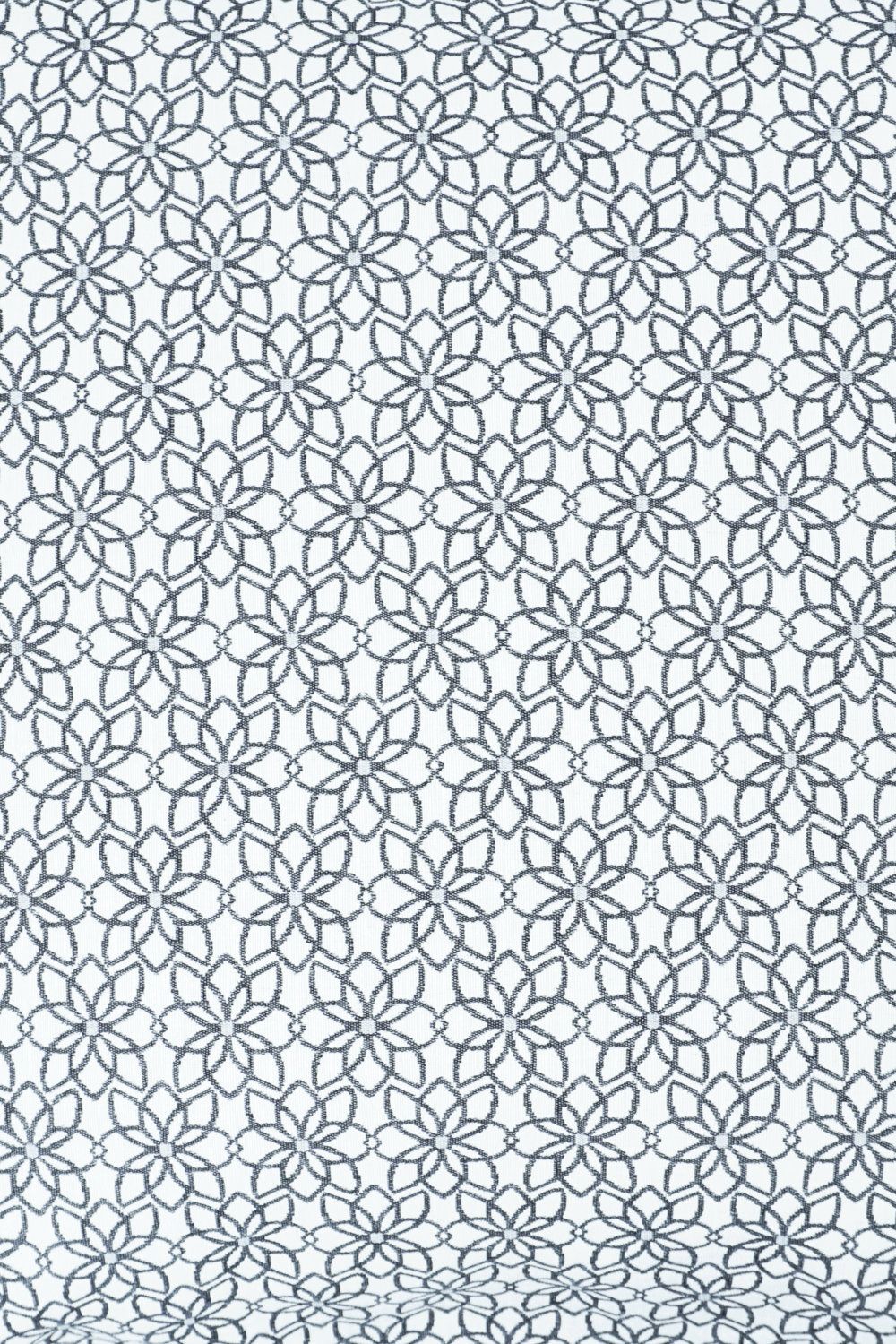Kissen floral geometrisch hell und grau, 45x45cm - Handmade