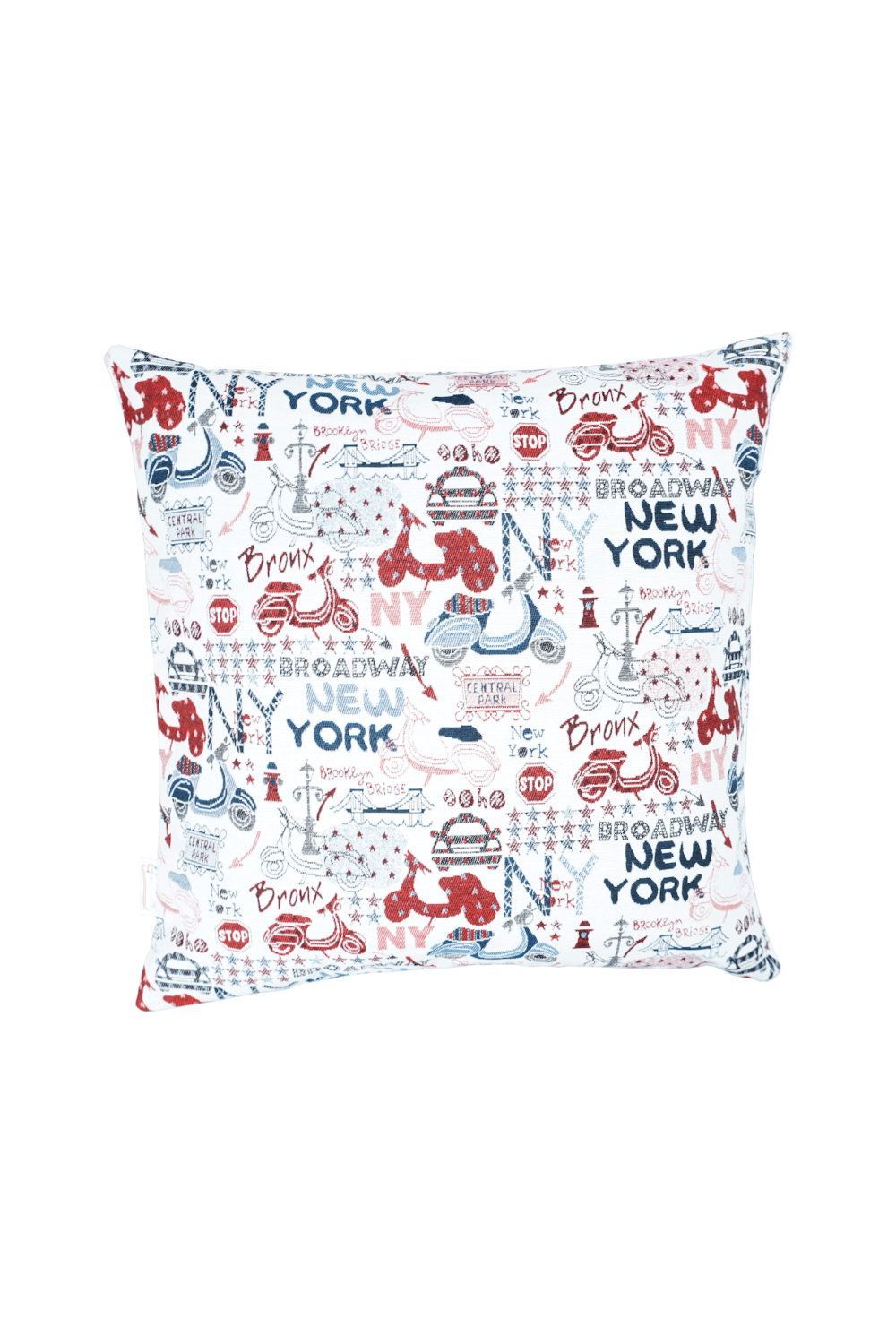 Kissen "New York City" Jacquard, 45x45cm - Handmade