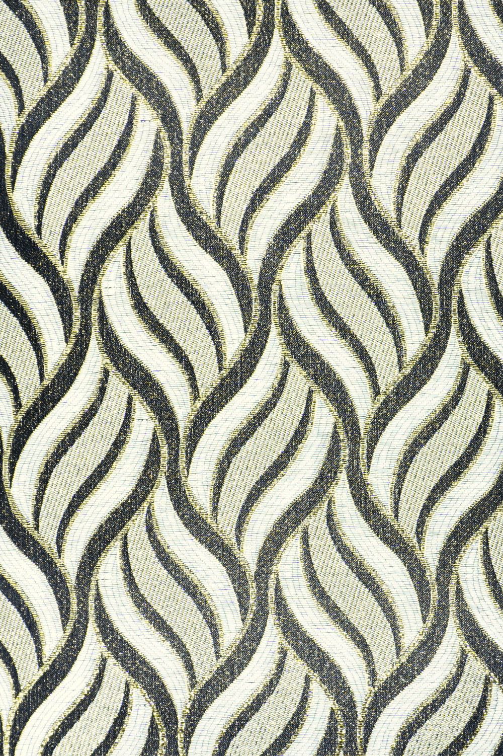 Kissen italienisches Design in Gold, Silber und Schwarz Brokat, 45x45cm - Handmade