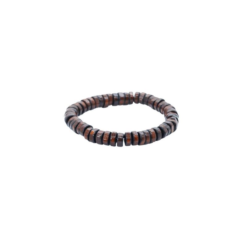 Armband Armband "Timber-Elegance", edles Armband mahagonibraun, Gummizug - Pride-Schmuck