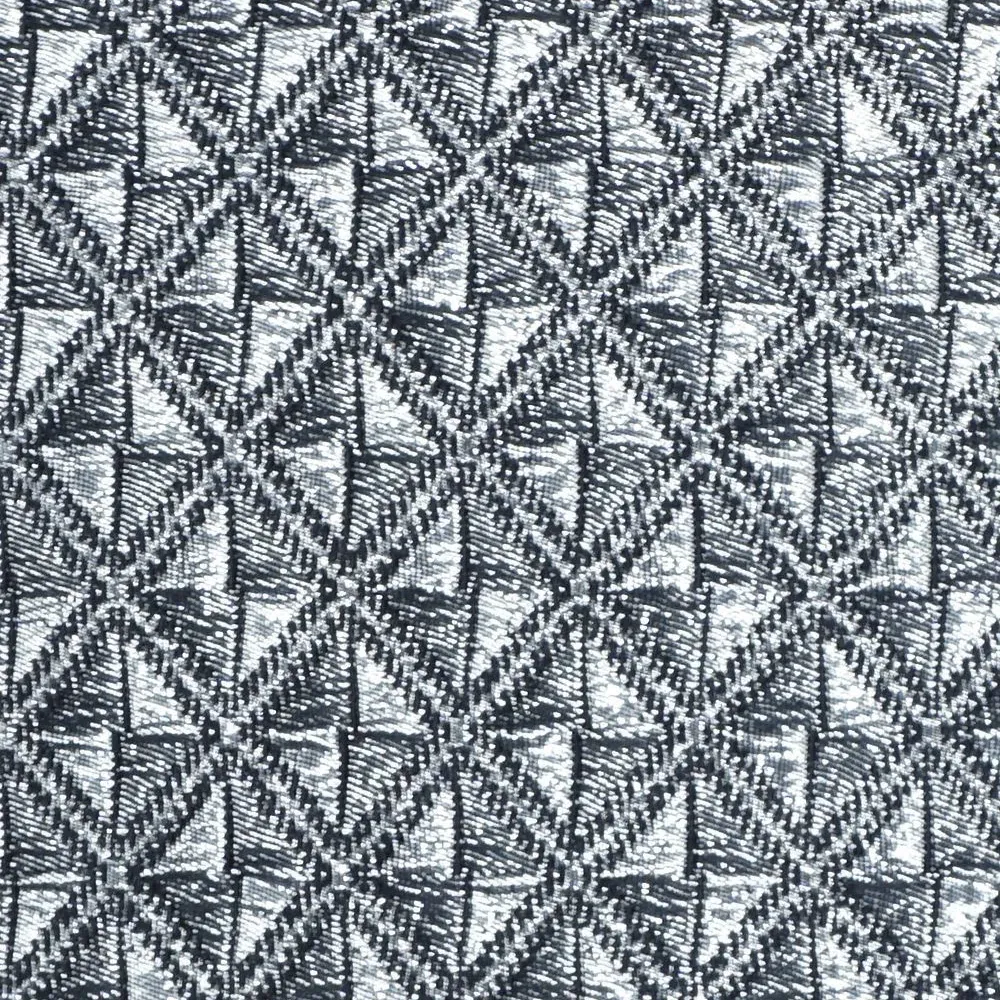 Kissen Rauten in Metallic Silber Brokatstoff, 45x45cm - Handmade Bild 1