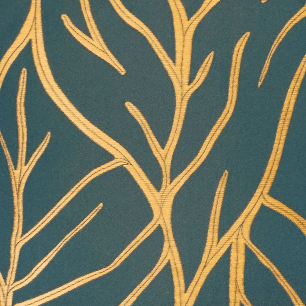 Kissen Verzweigungen, Nachtblau Bronze Edel-Jacquard - 45x45cm Bild 1