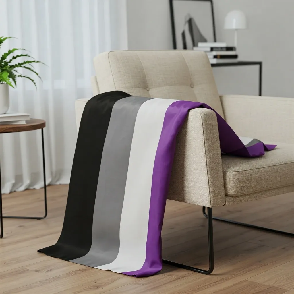 Asexuell Flagge, Fahne, Asexual Flag (90x150cm) Pride Flagge Queer Shop
