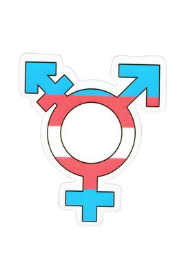 Sticker, Pride Genderqueer-Symbol, Pride #173* Sticker, Pride Genderqueer-Symbol, Pride #173*