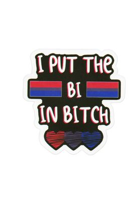 Sticker, Pride Bi I put the Bi in Bitch, Bi #146* Sticker, Pride Bi I put the Bi in Bitch, Bi #146*